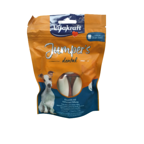 VITAKRAFT JUMPERS DENTAL TWISTED S przysmak z kurczakiem dla psa 150g