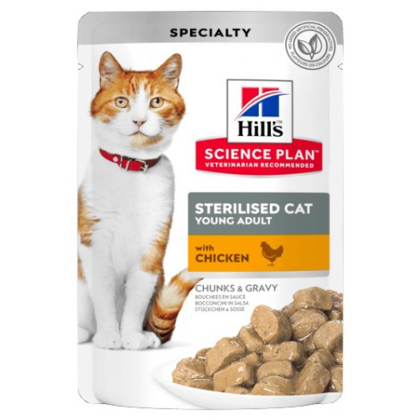 Hill's Science Plan Feline Young Adult Sterilised Cat Kurczak saszetka 85g