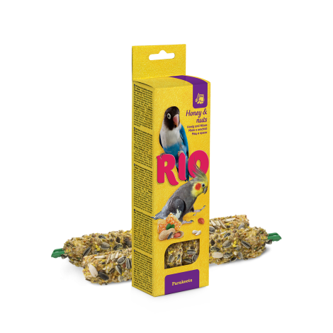 RIO Kolba dla papug miód i orzechy 2x75g [22140]