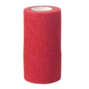 KERBL Samoprzylepny bandaż EquiLastic 5cm, czerwony