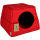 VIK Legowisko Domek 2w1 Nr 2 47x47x35 Czerwony [6239]