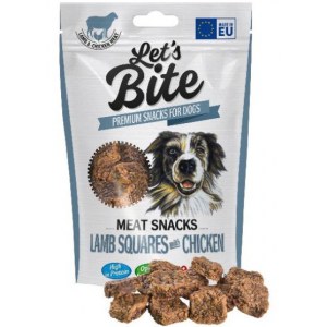 Let's Bite Meat Snacks Lamb Squares with Chicken 80g