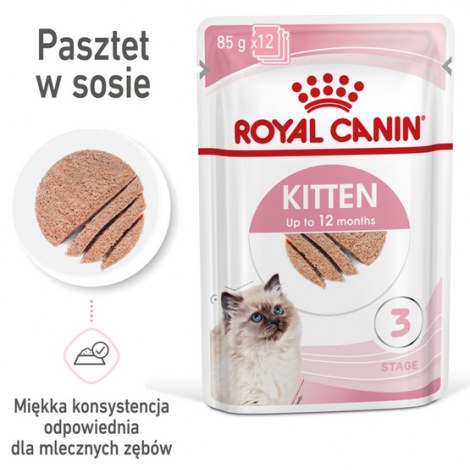 Royal Canin Feline Kitten Multipack karma mokra dla kociąt do 12 miesiąca życia saszetki 4x85g - 6