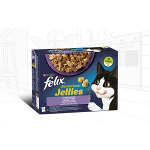 FELIX FANTASTIC Wiejskie smaki saszetki dla kota w galarecie (12x85g)