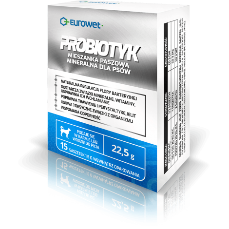 EUROWET Probiotyk dla psów 15x1,5g
