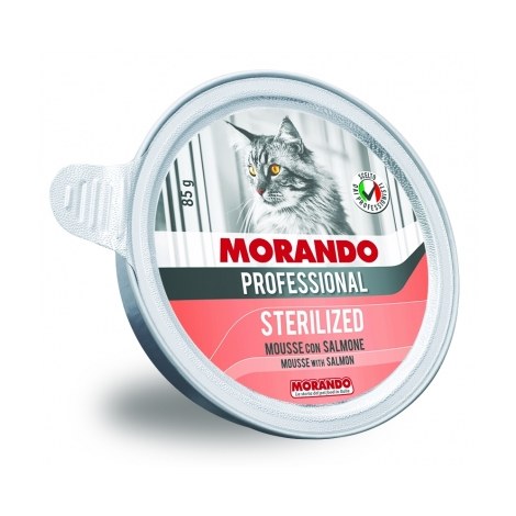 MORANDO PRO KOT STERILIZED Miseczka z łososiem 85g
