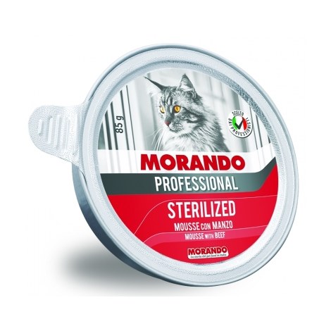 MORANDO PRO KOT STERILIZED Miseczka z wołowiną 85g