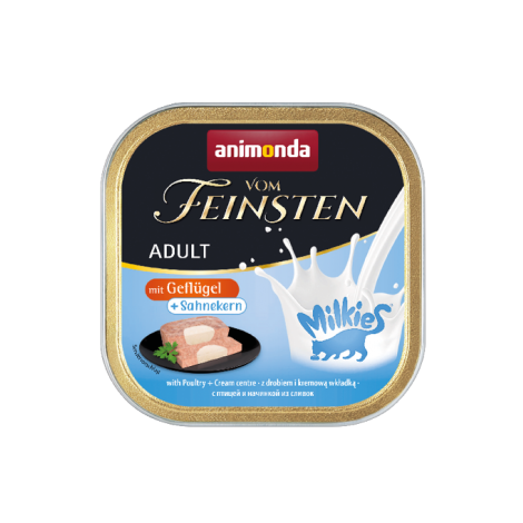 ANIMONDA Vom Feinsten Adult szalka z drobiem i farszem śmietanowym 100g