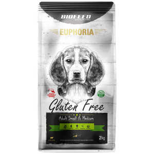 BIOFEED EUPHORIA GLUTEN FREE Small & Medium dla psów małych i średnich ras z jagnięciną 2kg
