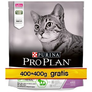 Purina Pro Plan Cat Sterilised Optirenal Turkey 800g (400+400g gratis)