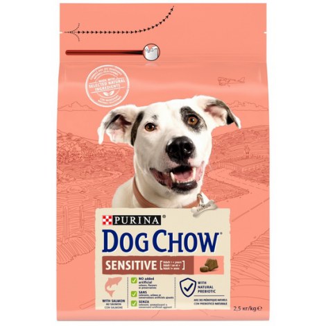 Purina Dog Chow Adult Sensitive Łosoś 2,5kg (2+0,5kg gratis) - 2