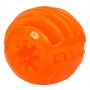 Dingo Zabawka dla psa - Smakowita piłka z rowkami 7,5cm pomarańczowa - 2