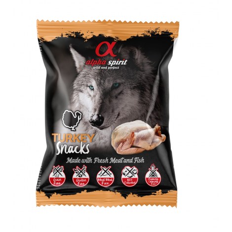 ALPHA SPIRIT Przysmak kostka dla psów indyk 50g