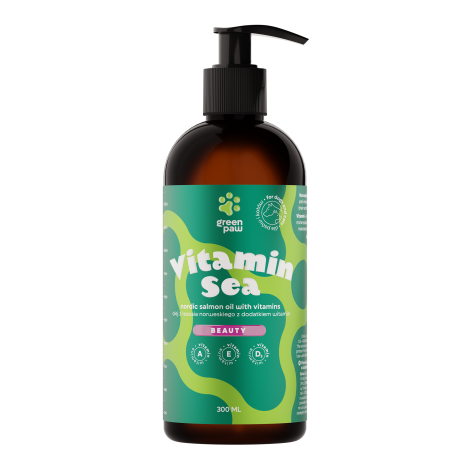 GREEN PAW Vitamin Sea olej z łososia norweskiego z dodatkiem witamin 300ml