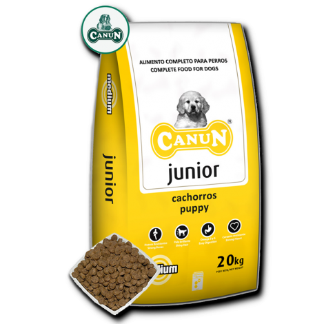 Canun Junior 20kg karma dla młodych psów z kurczakiem(30%), ryżem i witaminami - 2
