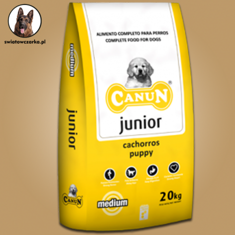 Canun Junior 20kg karma dla młodych psów z kurczakiem(30%), ryżem i witaminami - 4