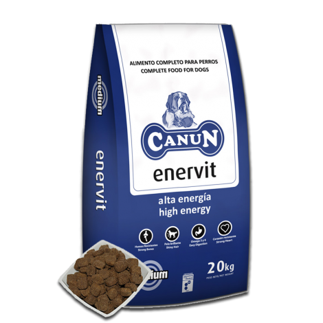 Canun Enervit 20kg karma dla psów dorosłych łatwo trawienna - 2