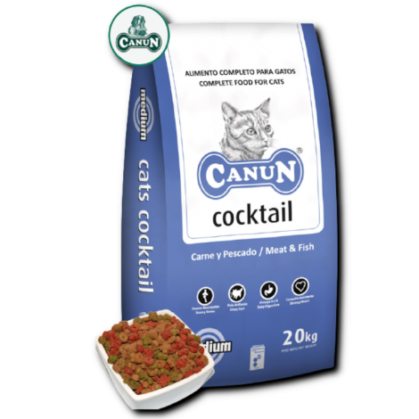 Canun Cats Cocktail 4kg karma dla kota bogata w drób(25%) i olej rybny - 2