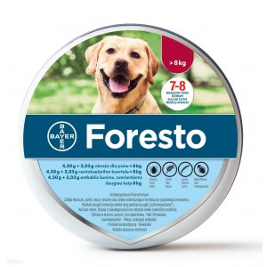 Foresto obroża przeciwkleszczowa dla psów powyżej 8kg