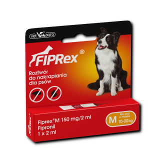 Fiprex preparat weterynaryjny na pchły i kleszcze dla psów od 10 do 20 kg M