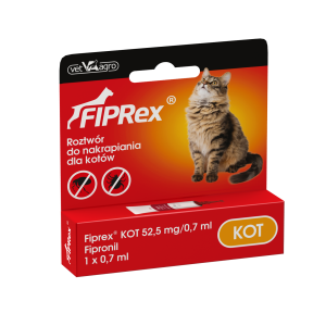 Fiprex KOT preparat przeciw pchłom i kleszczom dla kota pipeta 1x0,7ml