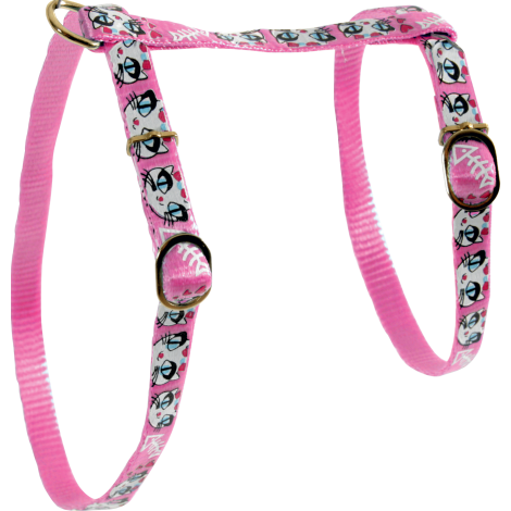 Zolux Szelki nylonowe dla kota Ladycat 10 mm kolor różowy