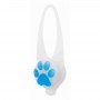 Zawieszka świecąca dla psów Flasher 2.4cm/8cm biała ze wzorem - 2