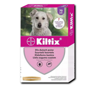 Bayer Kiltix Obroża na kleszcze i pchły dla dużych psów dł. 70cm