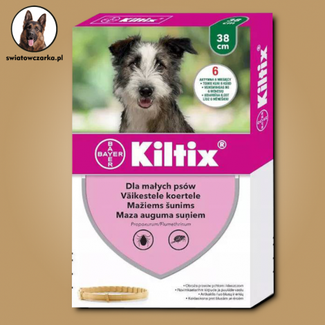 Bayer Kiltix Obroża na kleszcze i pchły dla małych psów dł. 38cm - 2