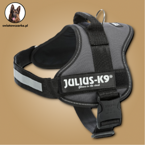 Julius-K9® Powerharness® szelki, dla psa, antracyt, 0/M–L: 58–76 cm/40 mm - 2