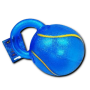 YARRO Zabawka piłka tpr z uchwytem niebieska 11 x 13,5 cm - 2