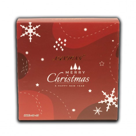 Zestaw skarpetek świątecznych 4 pary rozmiar 40-43 pudełko bordowe - 3