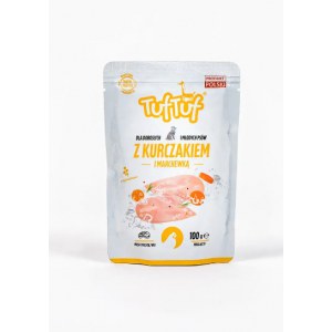 [Zestaw] BULT TufTuf Saszetka kurczak z marchewką 300 G x 10szt