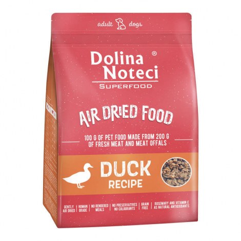 DOLINA NOTECI SUPERFOOD Danie z kaczki karma suszona dla psa 1kg
