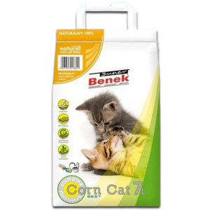 Żwirek dla kota kukurydziany Super Benek CORN CAT 7l