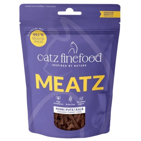 Catz Finefood Meatz Essential Mix - kurczak, indyk, cielęcina 45g - 2