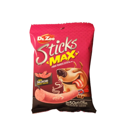 DR ZOO Sticks Max Salchicha - Paluszki Max dla psa o smaku kiełbaski 50g [11187]
