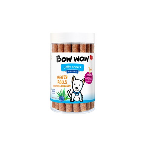 BOW WOW Roladki mięsne z drobiem i kolagenem 17szt [BW224]