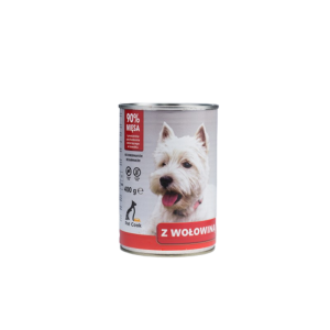 PET COOK puszka dla psów z wołowiną 400g