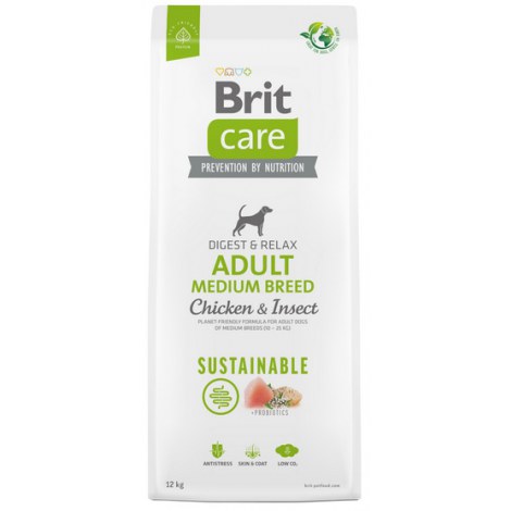 Brit Care Sustainable Adult Medium Breed Chicken & Insect 12kg - 2