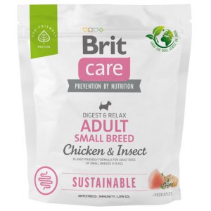 Brit Care Sustainable Adult Small Breed Chicken & Insect 1kg