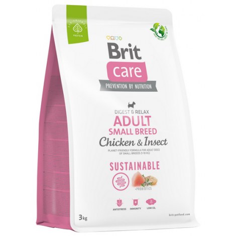 Brit Care Sustainable Adult Small Breed Chicken & Insect 3kg