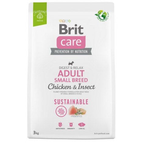 Brit Care Sustainable Adult Small Breed Chicken & Insect 3kg - 2