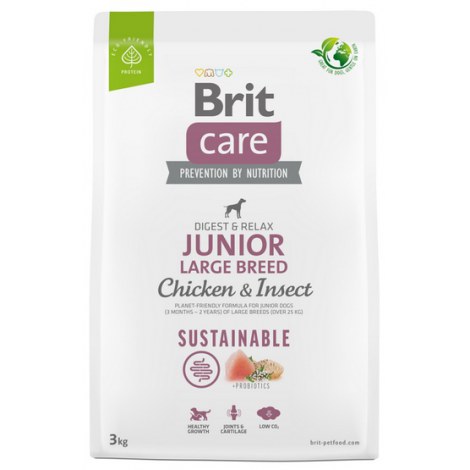 Brit Care Sustainable Junior Large Breed Chicken & Insect 3kg - 2