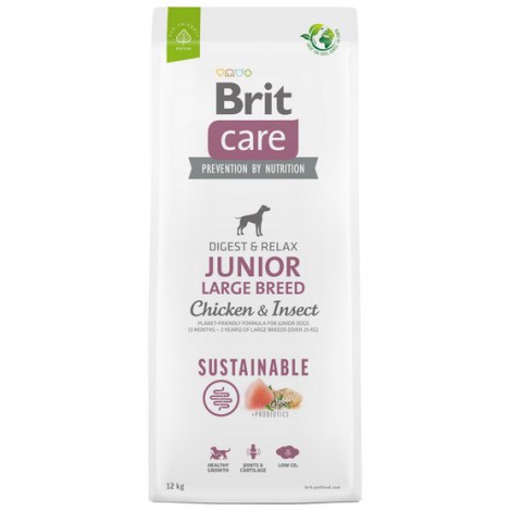 Brit Care Sustainable Junior Large Breed Chicken & Insect 12kg - 2