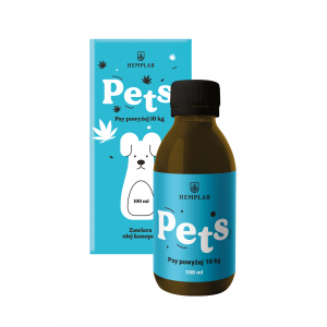 HEMPLAB PETS Olej z 5% CBD dla psów powyżej 10kg 100ml