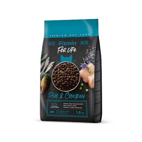FITMIN cat For Life Adult Fish and Chicken 1,8kg
