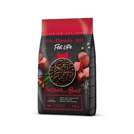 FITMIN cat For Life Castrate Beef 1,8kg