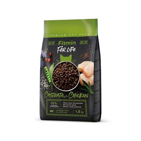 FITMIN cat For Life Castrate Chicken 1,8kg