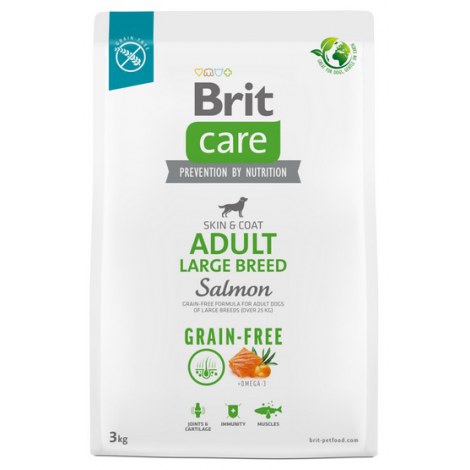 Brit Care Grain Free Adult Large Breed Salmon 3kg - 2